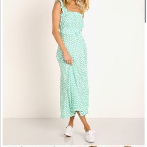 Faithfull the Brand Green Dress with Belt